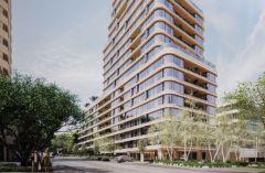 Bates Smart's design for Boulevard Properties' new apartment tower project on St Kilda Road in Melbourne.