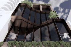 KUD Architects' design for Paul Zaparas' Batman Street office project in West Melbourne.