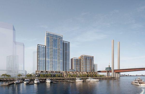 Architectus' design for Lendlease's Collins Wharf 5 and Collins Wharf 6 in Melbourne's Docklands.