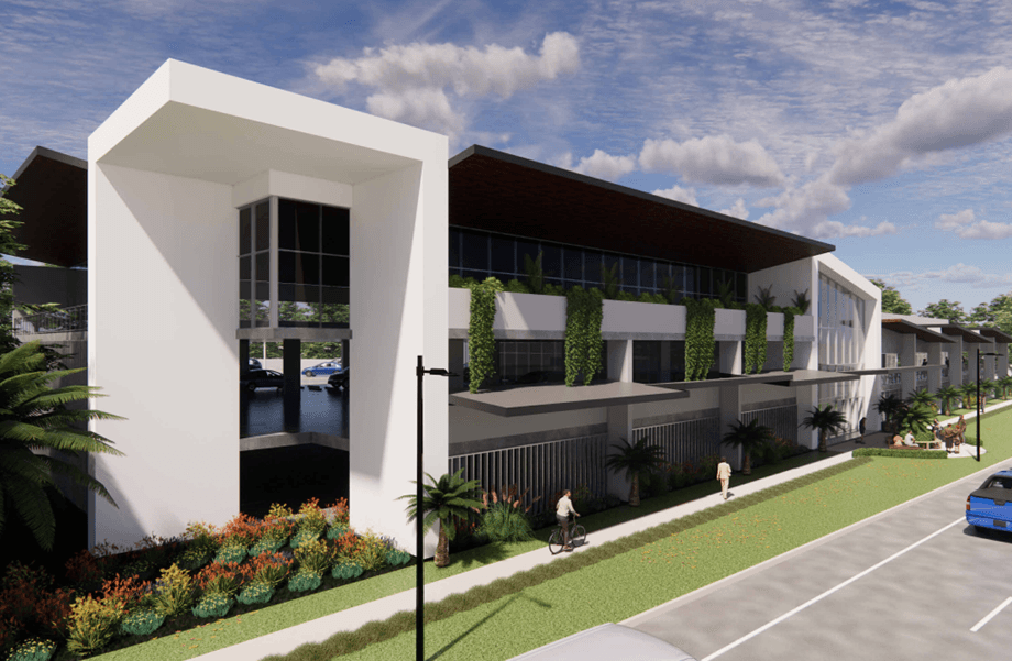 The club house development for Gympie Road, Carseldine which will replace the yellow farm house on the north Brisbane arterial road near Aspley.