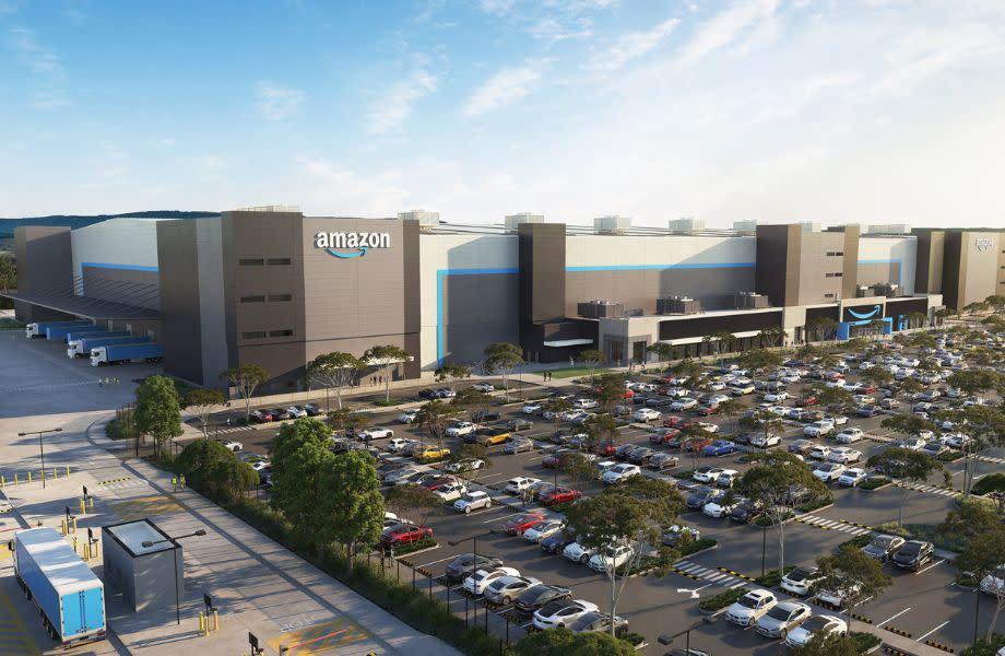 Roberts Co is building Australia's biggest warehouse for Amazon in the Craigieburn Logistics Estate in north Melbourne.
