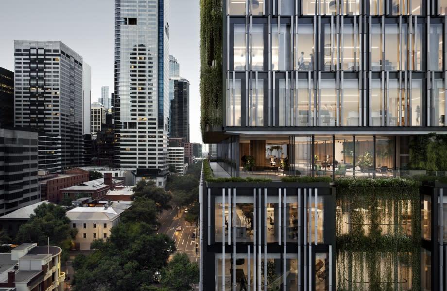 Proposed plans for the $400 million office tower at 600 Lonsdale Street in Melbourne's CBD.