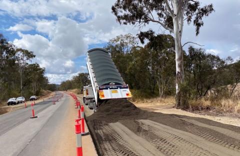 One of AllRoads' projects, the New England Highway upgrades near Toowoomba, which will now be delayed as the company goes into liquidation.