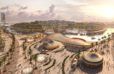 plans for  Al Khuwair Muscat Downtown and Waterfront Development in Muscat, Oman.