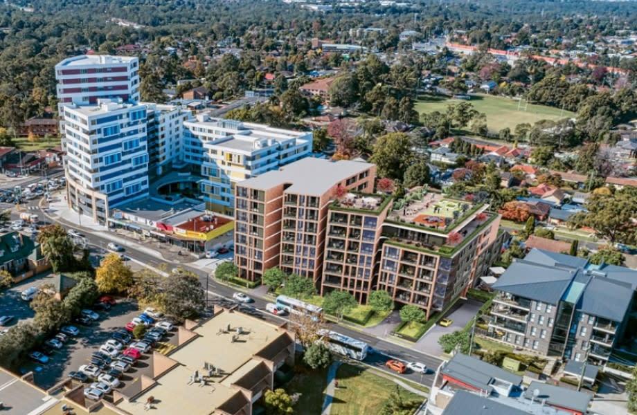 FAL Group's proposed plans for an 88-unit residential project in Baulkham Hills.