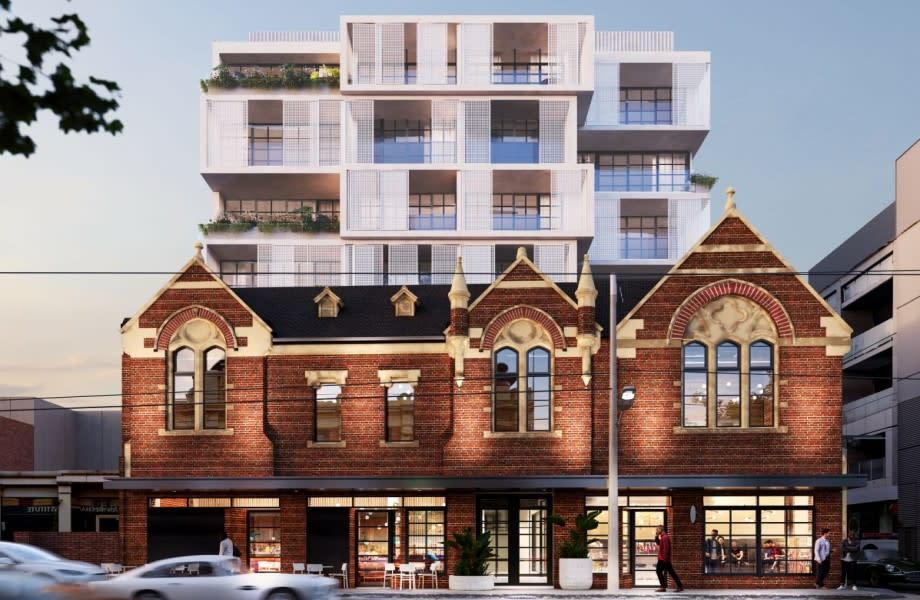 Gurner's plans for the Club Maison redevelopment project at 145-151 High Street in Prahran, Melbourne.