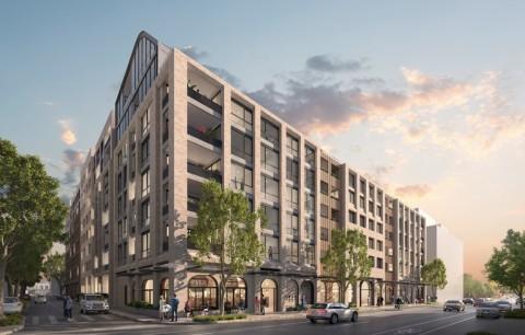 Scott Carver Architects' renders for Greystar's build-to-rent project on Macaulay Road in Melbourne's Kensington.