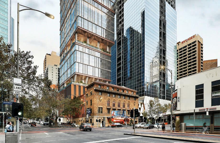 Melbourne Comedy Theatre with 23-storey office tower