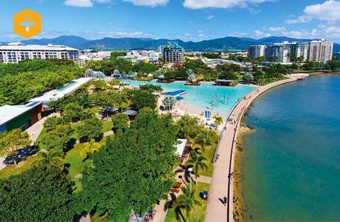 An aerial shot of Cairns where the Cairns Marine Precinct has added to a demand for development across many sectors.