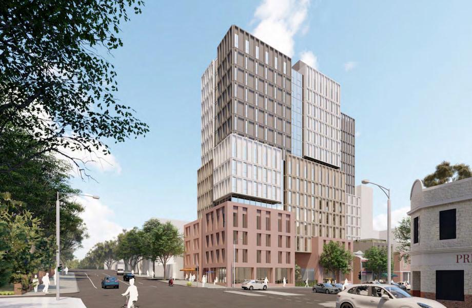 The Jackson Clements Burrows renders for Brookfields' purpose-built student accommodation project in Melbourne.