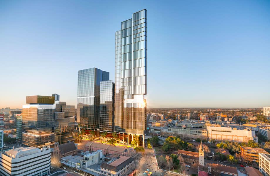 Walker Corporation's Parramatta Square project, part of why it has posted record profits for the June 2022 financial year. 