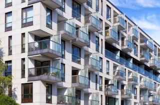▲ A block of apartments as investors start looking at build to rent options as rental supply declines and demand increases in Australia. 