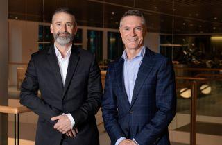 Property Council of Australia chief executive Mike Zorbas and new president QIC Real Estate managing director Michael O'Brien